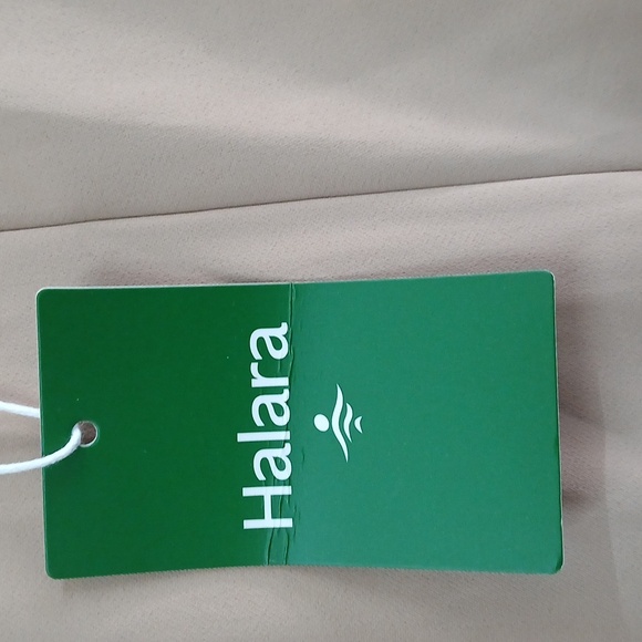 Halara Flex High Waisted Tie Side Wide Leg Work Pants Tan Desert Brown NWT S/P - Picture 8 of 10